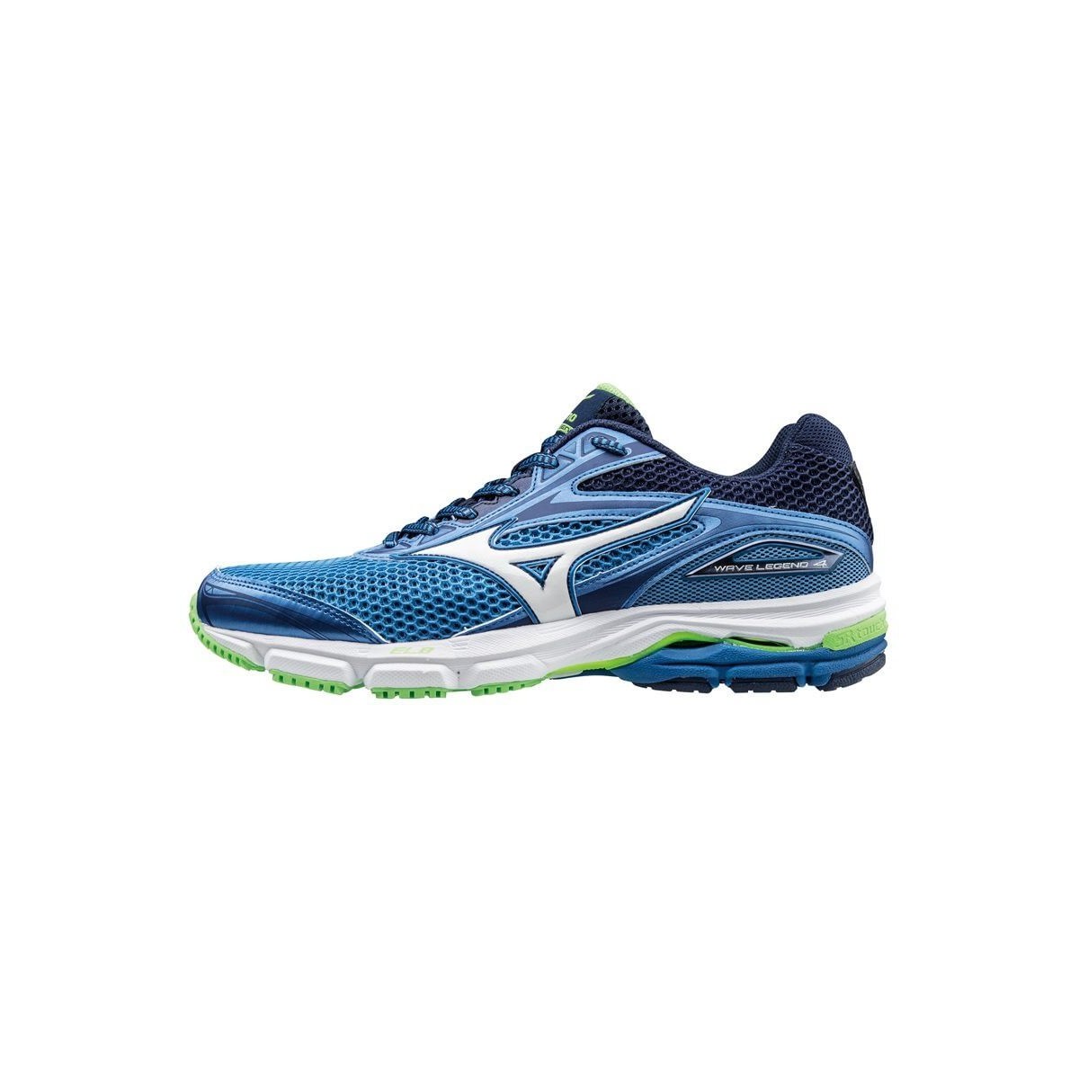 Het is de bedoeling dat Kauwgom rivier Mizuno Wave Legend 4 Blue / Green SS17. running shoes