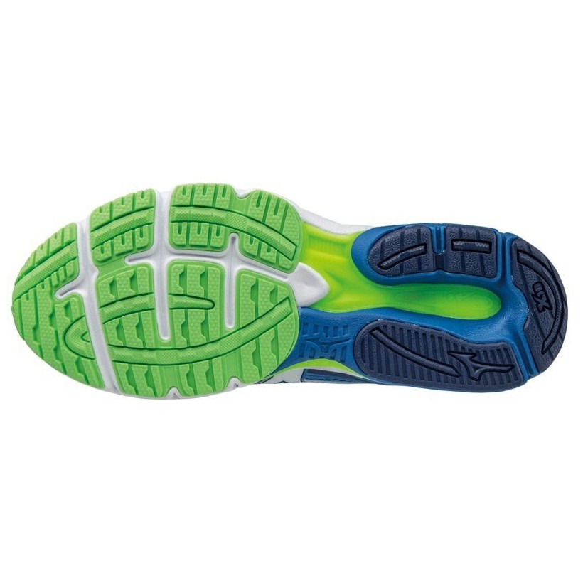 Mizuno Wave Legend 4 Blau Grun SS17. Laufschuhe