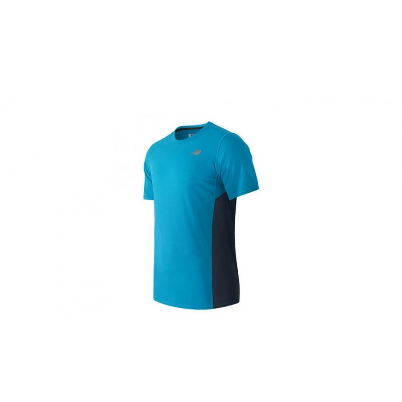 Blue New Balance Accelerate Sleeve T-Shirt