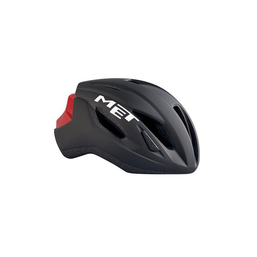 Met Strale helmet color Black Red 2017