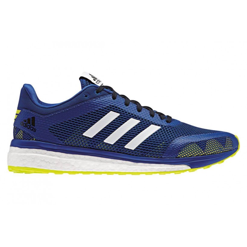 Zapatillas de correr Adidas response PV17 color azul y amarillo