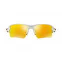 Oakley Flak 2.0 Brille. XL, poliertes weißes Feueriridium