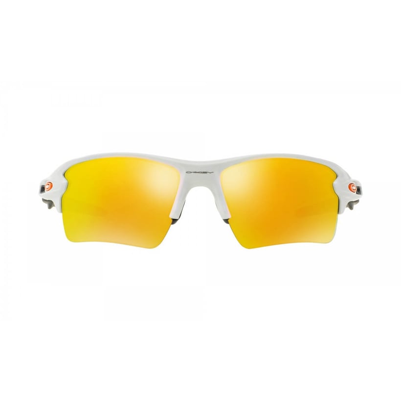 Oakley Flak 2.0 Brille. XL, poliertes weißes Feueriridium