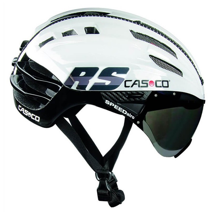 Casco Cas Co SPEEDairo RS Bianco Nero con visiera fotocromatica