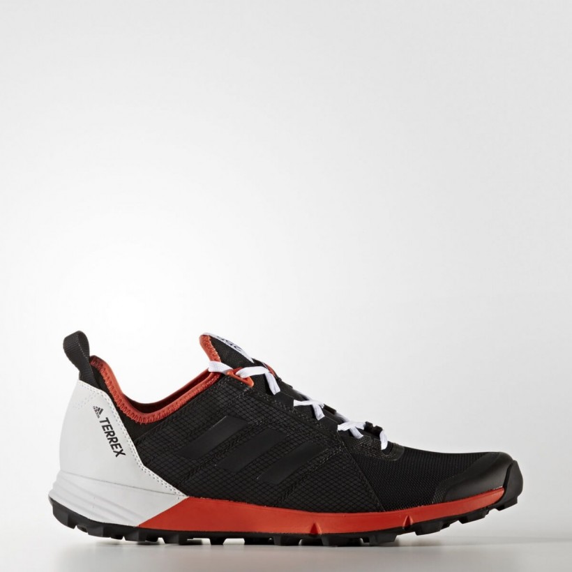 Adidas Trail Terrex Agravic Speed FW17 running shoes color black / red / white