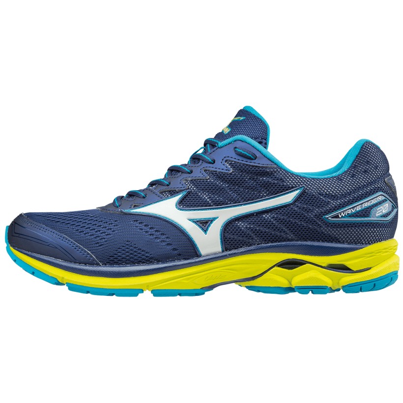 Mizuno Wave Rider 20 shoes blue / white AW17