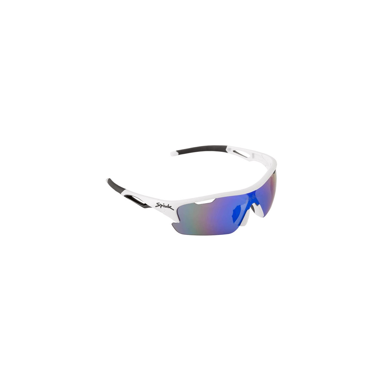 Spiuk Jifter Cycling Glasses White / Black Blue Mirror Lenses