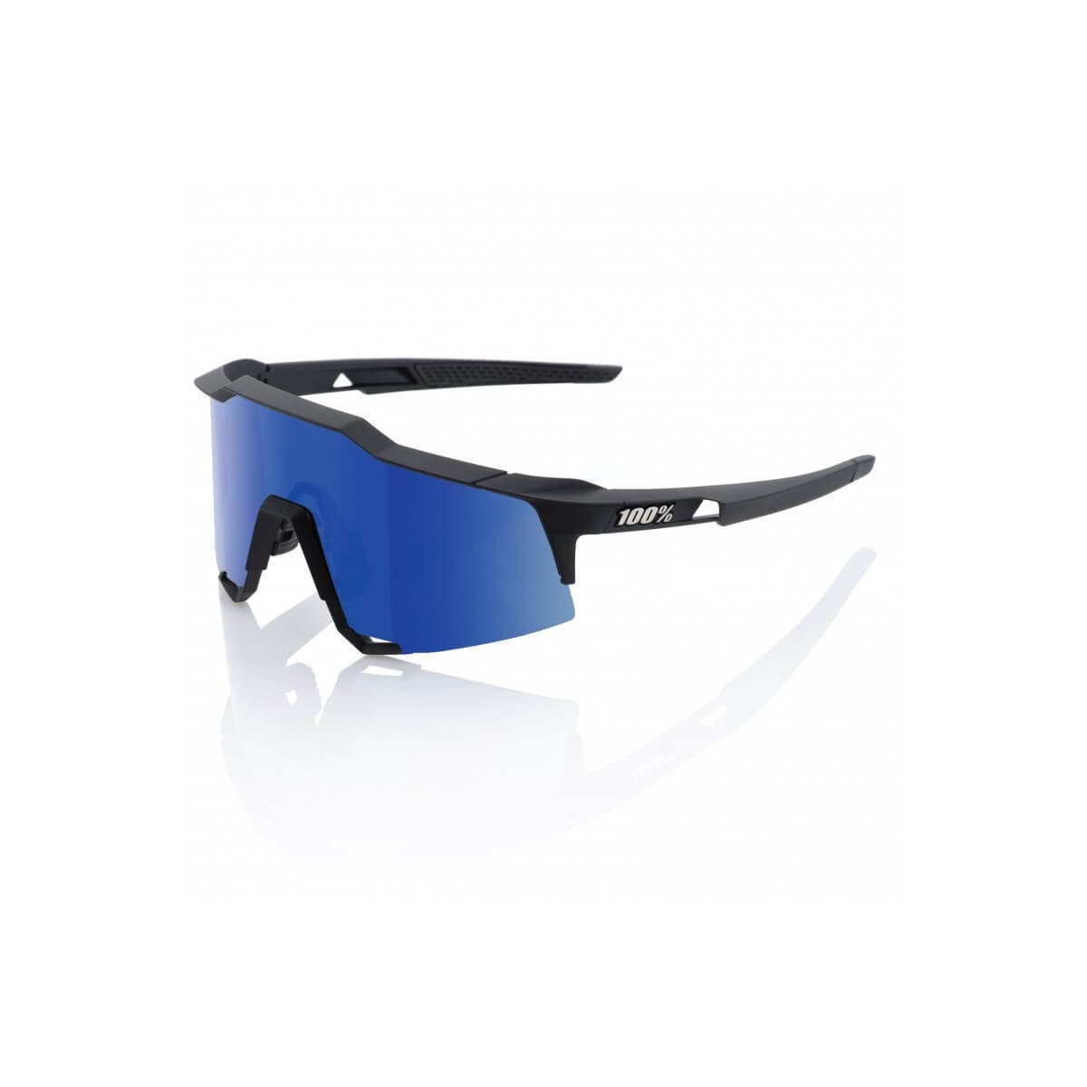 Glasses 100% Speedcraft Soft Tact Black LL (ICE MIRROR LENS)