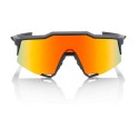 Gafas 100% Speedcraft Soft Tact Black LL (Lente espejo rojo HD Multilayer)