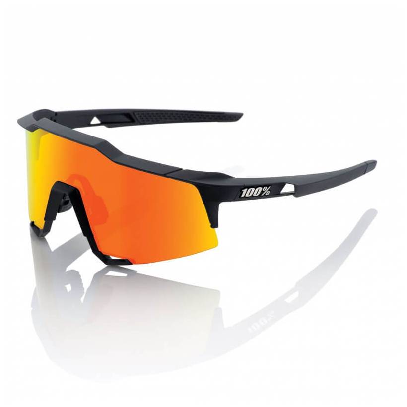 Gafas 100% Speedcraft Soft Tact Black LL (Lente espejo rojo HD Multilayer)