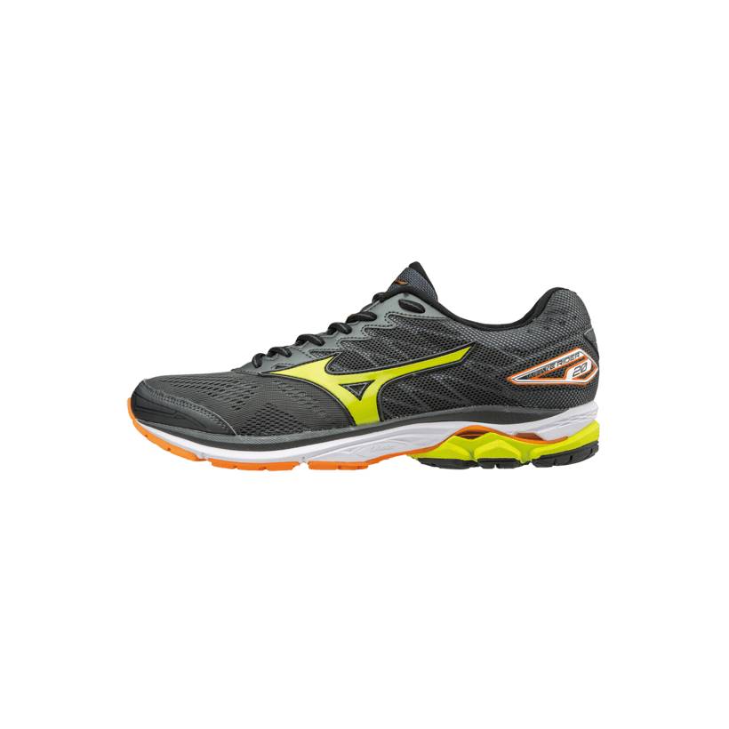 Mizuno Wave Rider 20 shoes gray / yellow AW17