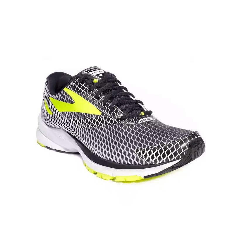 Brooks Launch 4 Special Edition White, Black and Yellow PV17