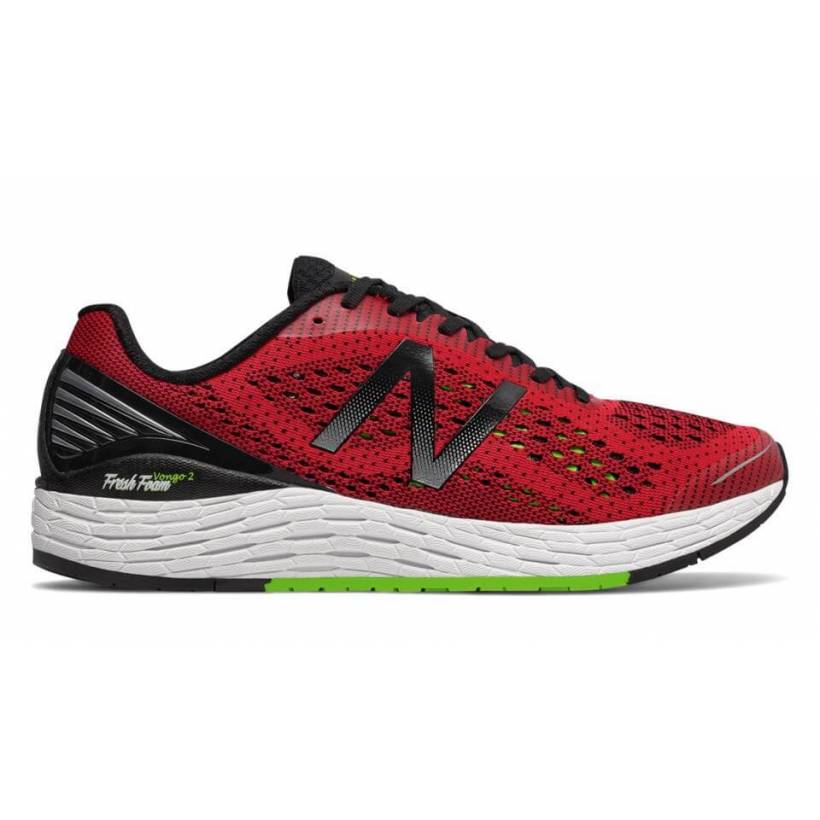 Chaussures Homme New Balance Fresh Foam Vongo V2 Rouge et Citron Vert