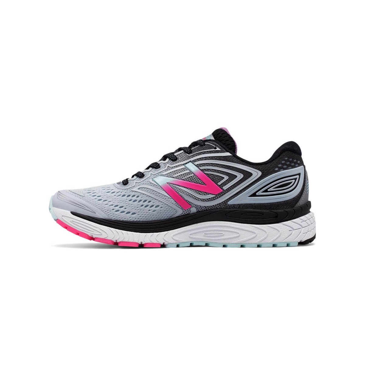 New Balance 880 v7 Running Shoes Gray Blue Pink AW17 Woman