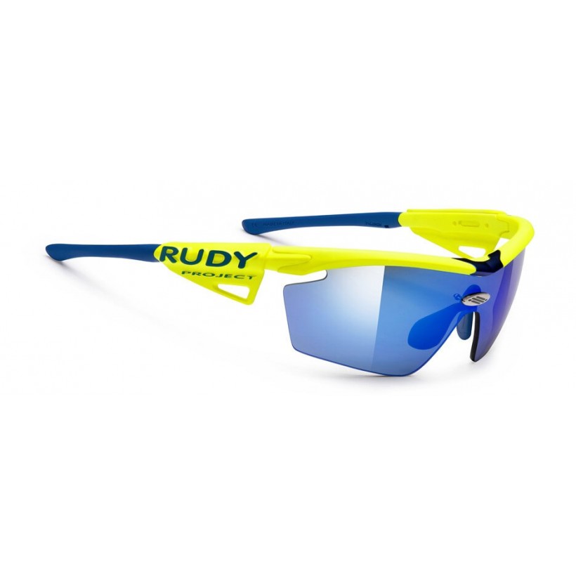 Genetyk Racing Pro Yellow Fluo RPO Multilaser Blue Rudy Project Goggles