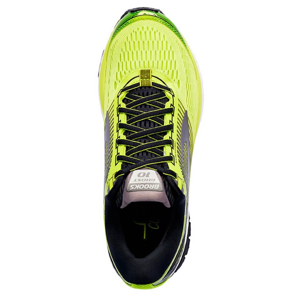 Scarpe Brooks Ghost 10 gialle e nere AI17 Uomo
