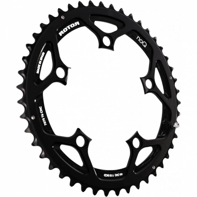 Plateau Rotor NoQ Compact 110 BCD 52 Extérieur Noir