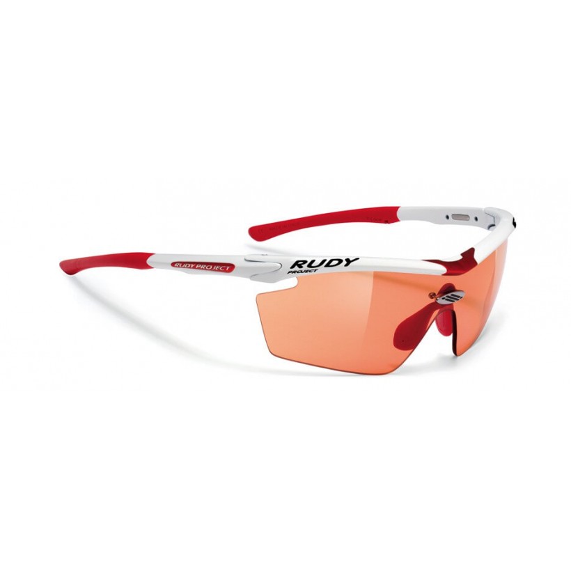 Genetyk Racing White ImpactX Photochromic Red Rudy Project Goggles