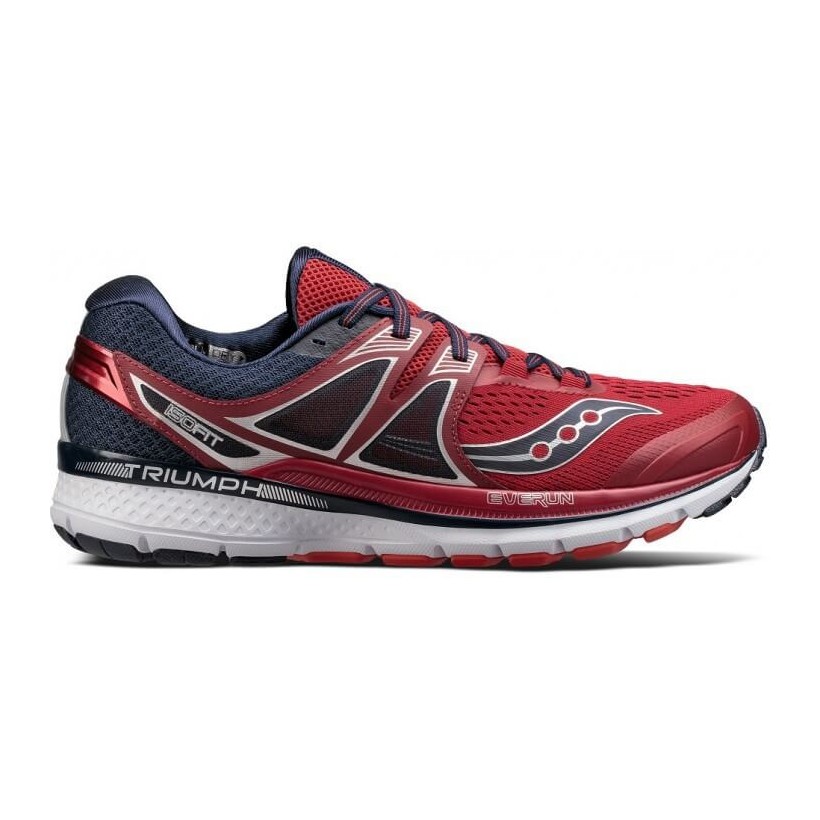 Saucony Triumph ISO 3 AW17 Red and Navy Men's Shoes