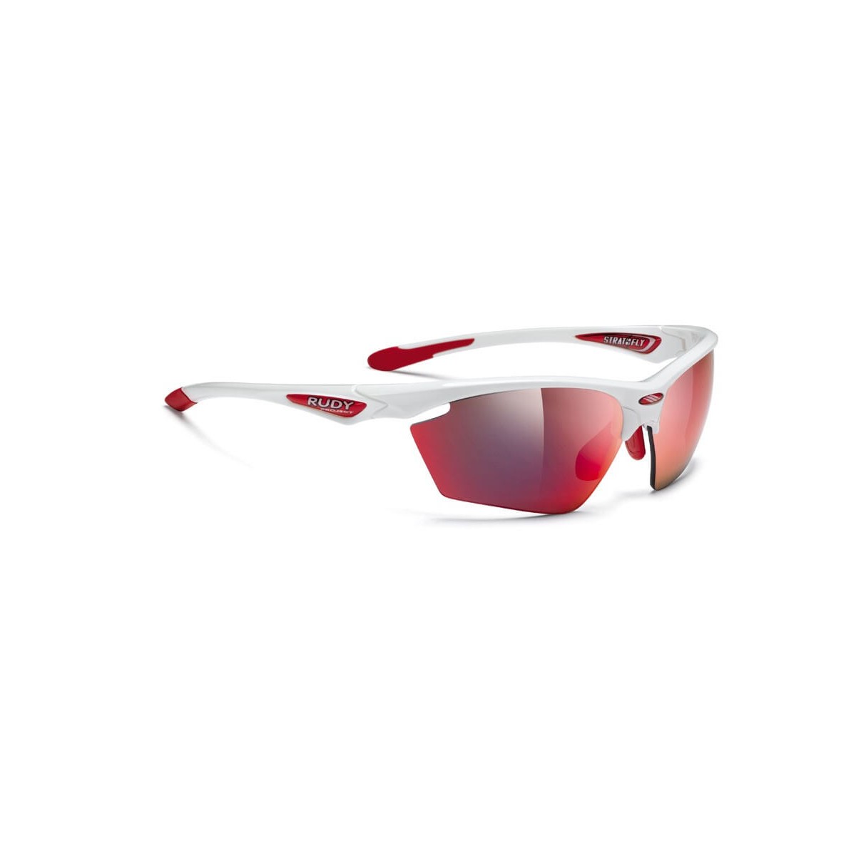 Image of Brille Stratofly White Gloss RPO Multilaser Rot Rudy Projekt