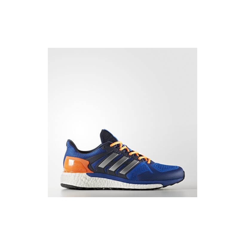 adidas azul y naranja