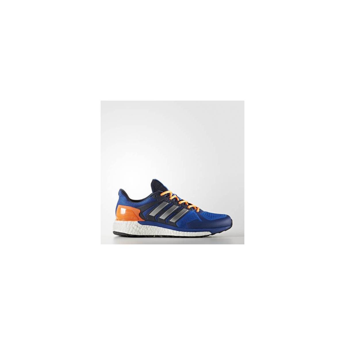 miseria tal vez Residente Zapatillas Adidas Supernova ST azul y naranja OI17