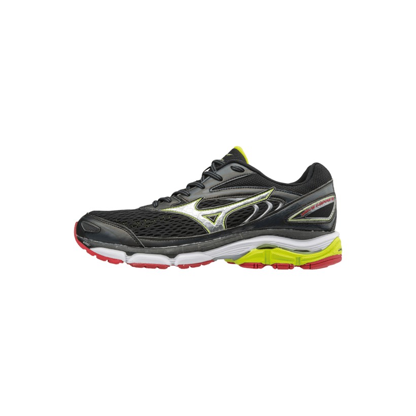 Mizuno Inspire 13 shoes black lime and red Men AW17