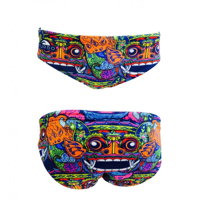 Herren Bali Tribal Wasserball-Badeanzug Turbo