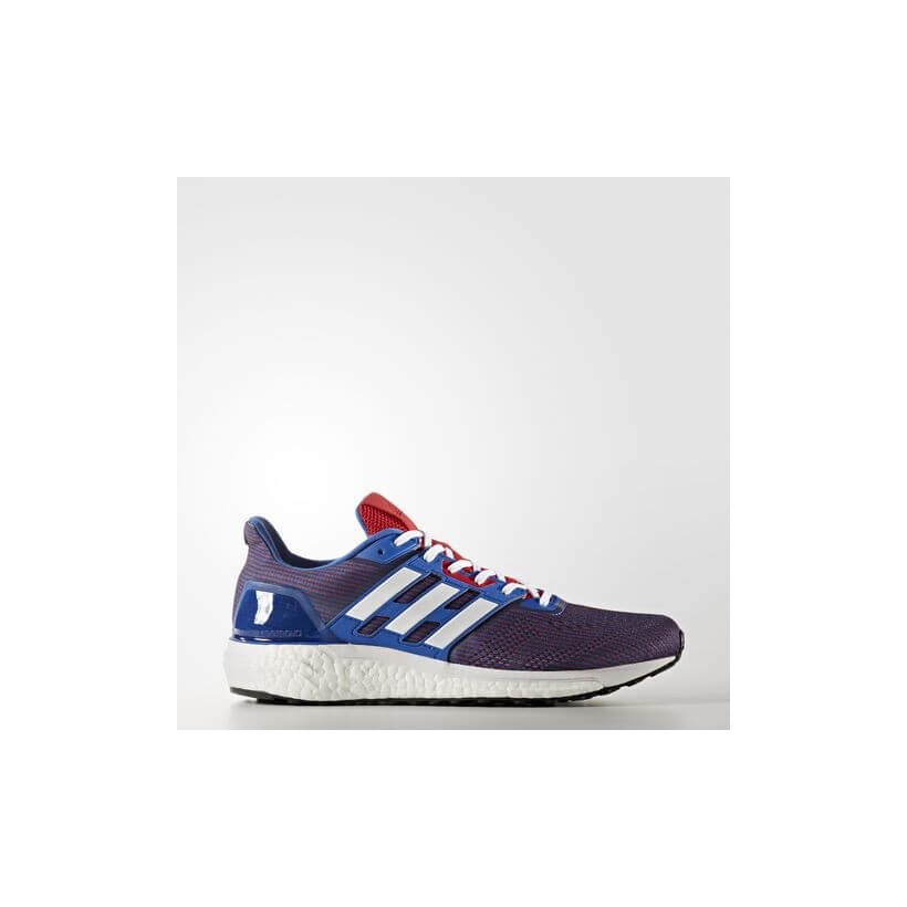 Adidas Supernova shoes blue and red Man AW17