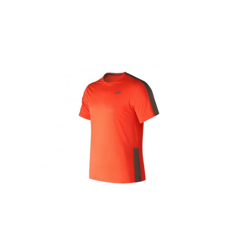 Orange New Balance Accelerate Sleeve T-Shirt