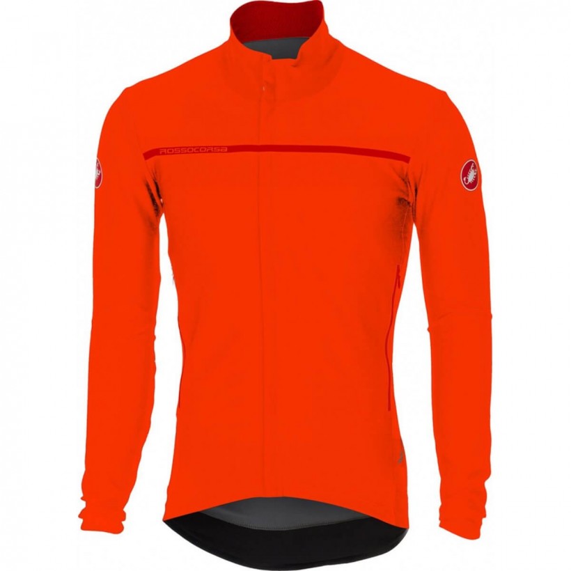 Castelli Rain Jacket Perfetto Orange Man AW17