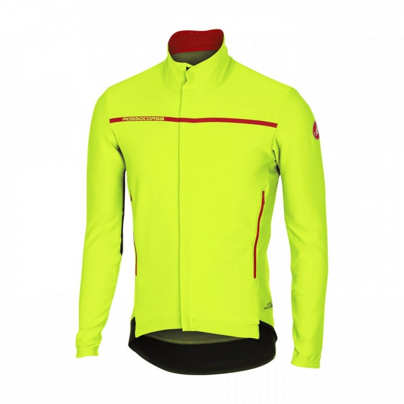 Castelli Perfetto Rain Jacket Yellow Man AW17