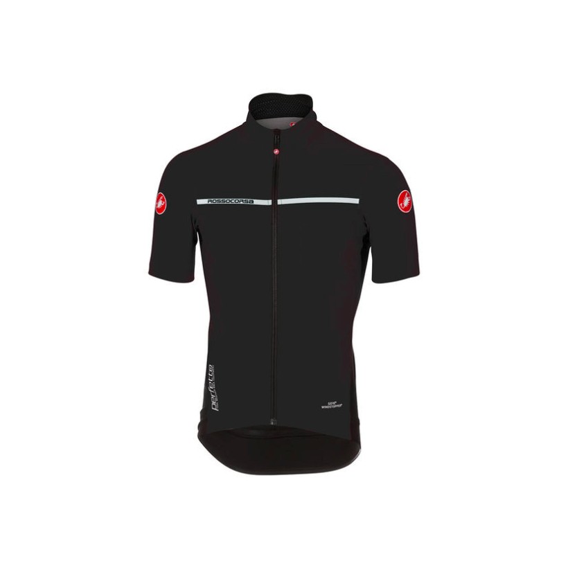 Maillot Castelli Perfetto Light 2 Manches Courtes Gris Foncé