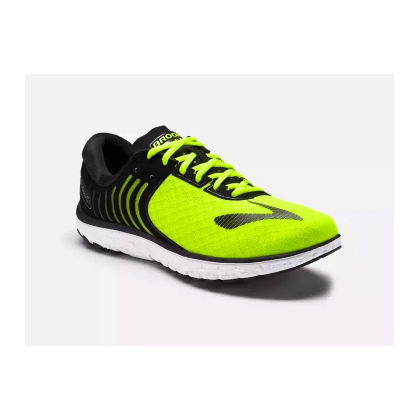 Chaussures Brooks Pure Flow 6 Noir et Jaune AW17