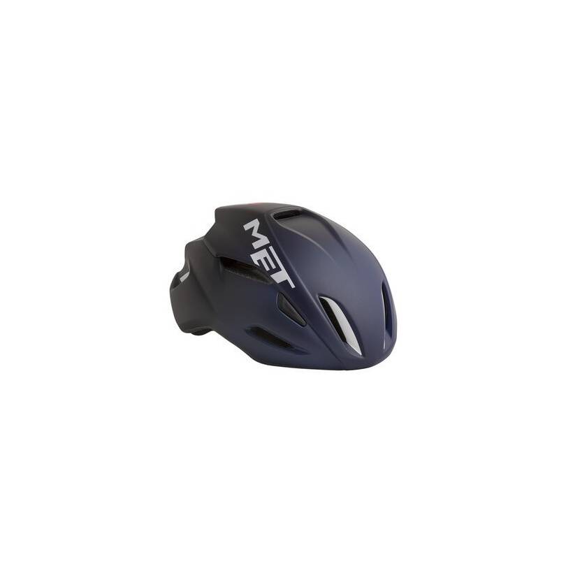 Capacete Aero Met Manta Azul e branco