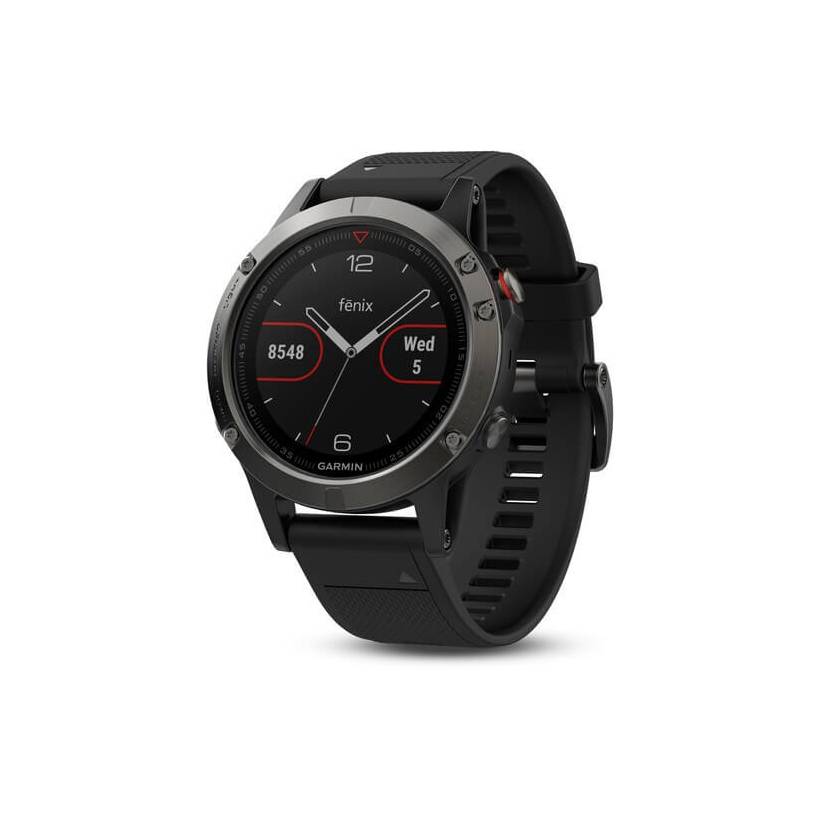 Garmin fenix 5 multisport gray watch with black strap