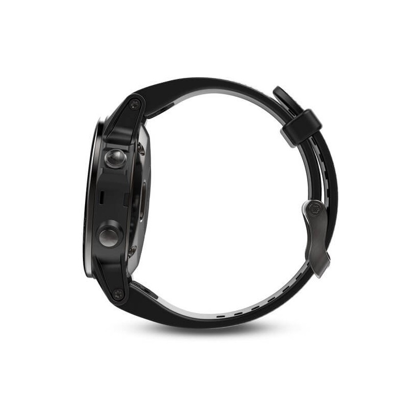 Garmin fenix 5S multisport watch Black Sapphire with black strap