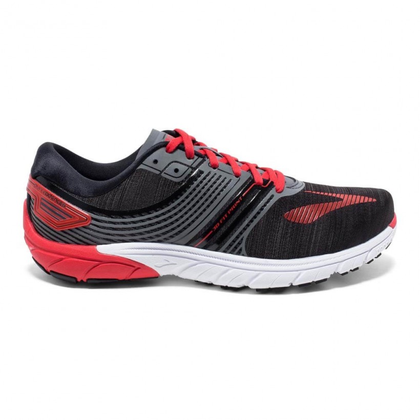 Brooks PureCadence 6 IO16 Black, Gray and Red Shoes