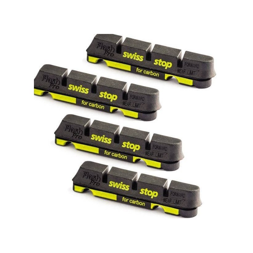 SwissStop Flash Carbon Brake Shoes - Black Prince Road