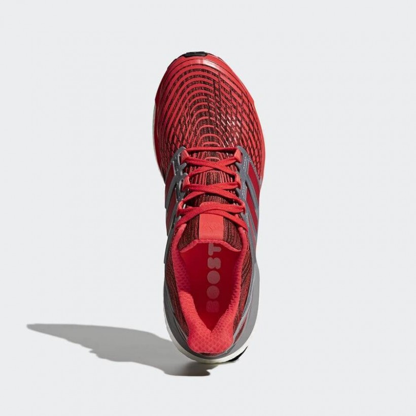 Adidas Energy Boost Herrenschuhe SS18 rot und grau