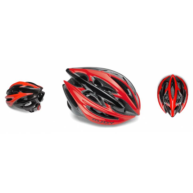 Casque de cyclisme Rudy Project Sterling + Rouge Noir Brillant