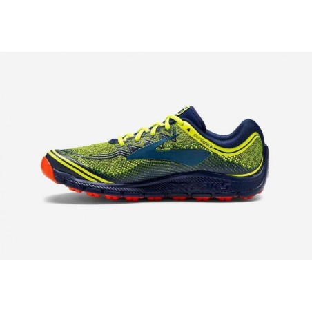 Brooks PureGrit 6 Trail Shoes Yellow / Fluorescent Blue