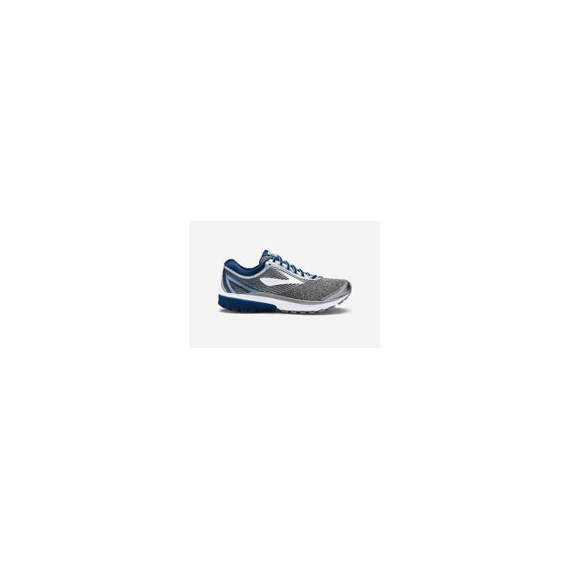 Buty Brooks Ghost 10. Kolor szary i niebieski.