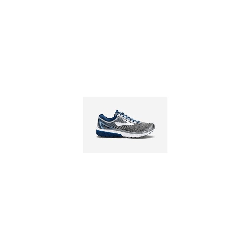 Zapatillas Brooks Ghost 10. Color gris y azul. 