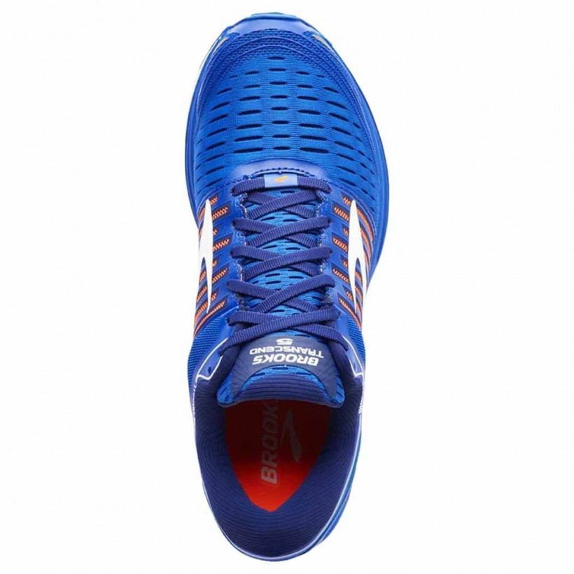 Brooks Transcend 5 Niebiesko-Pomarańczowo/Białe Męskie Buty SS18