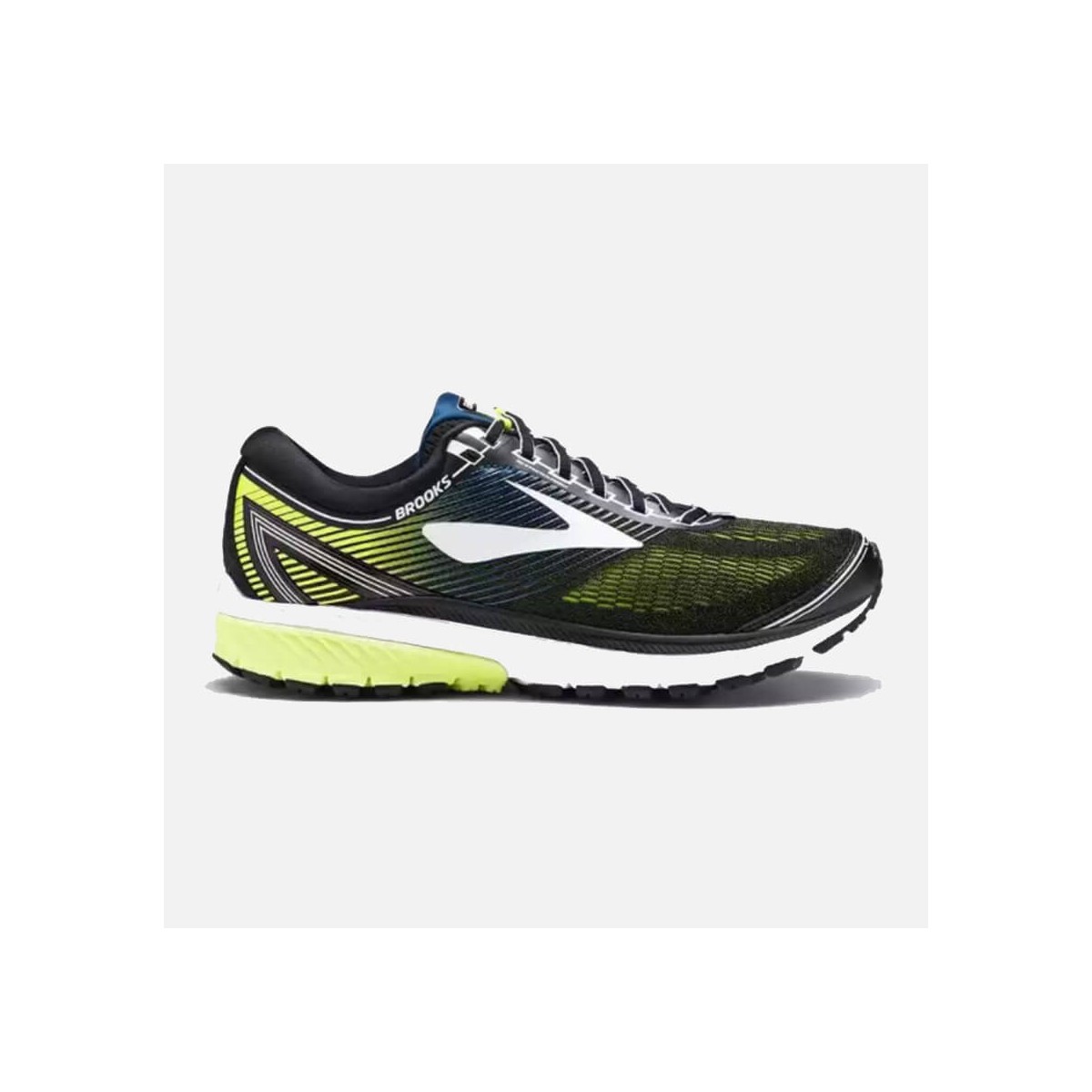 Brooks Ghost 10 Scarpe Nero Bianco Giallo Uomo SS18