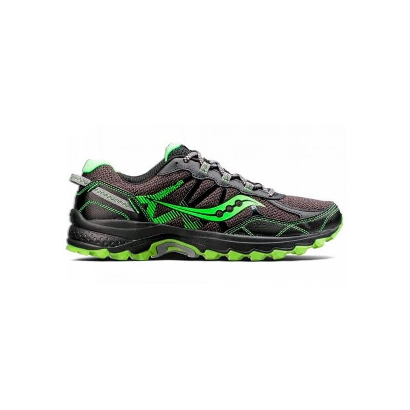 Saucony Excursion TR11 Black and Lime Men AW17 Shoes