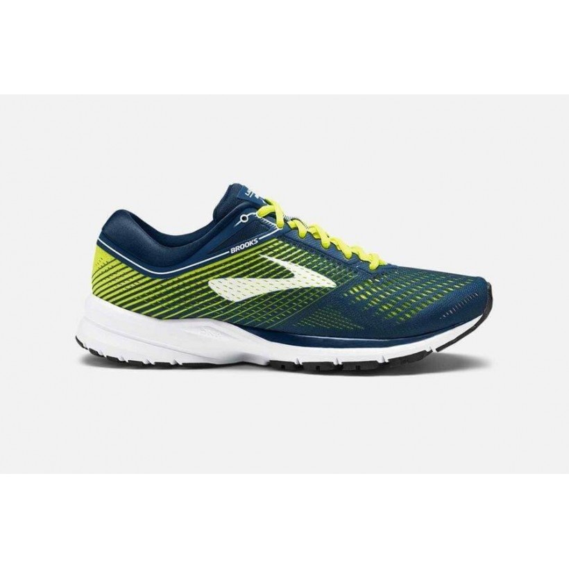 Brooks Launch 5 Shoes Blue / Yellow SS18