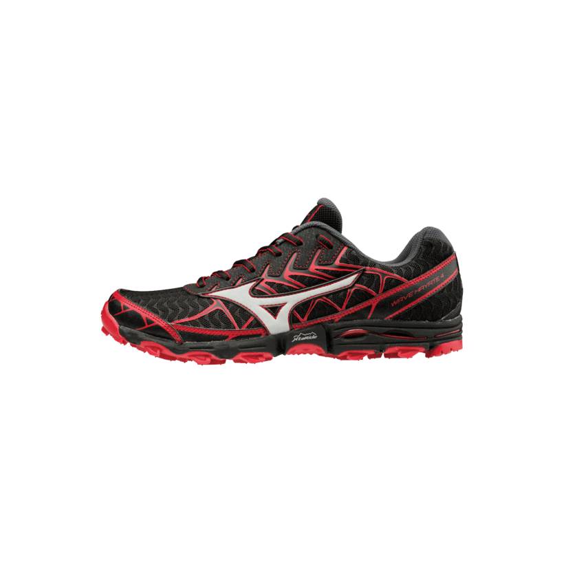 Mizuno Wave Hayate 4  Trail Hombre PV18 Negra/Roja