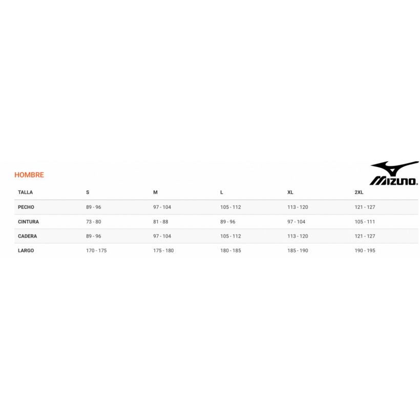 Mizuno tallas clearance